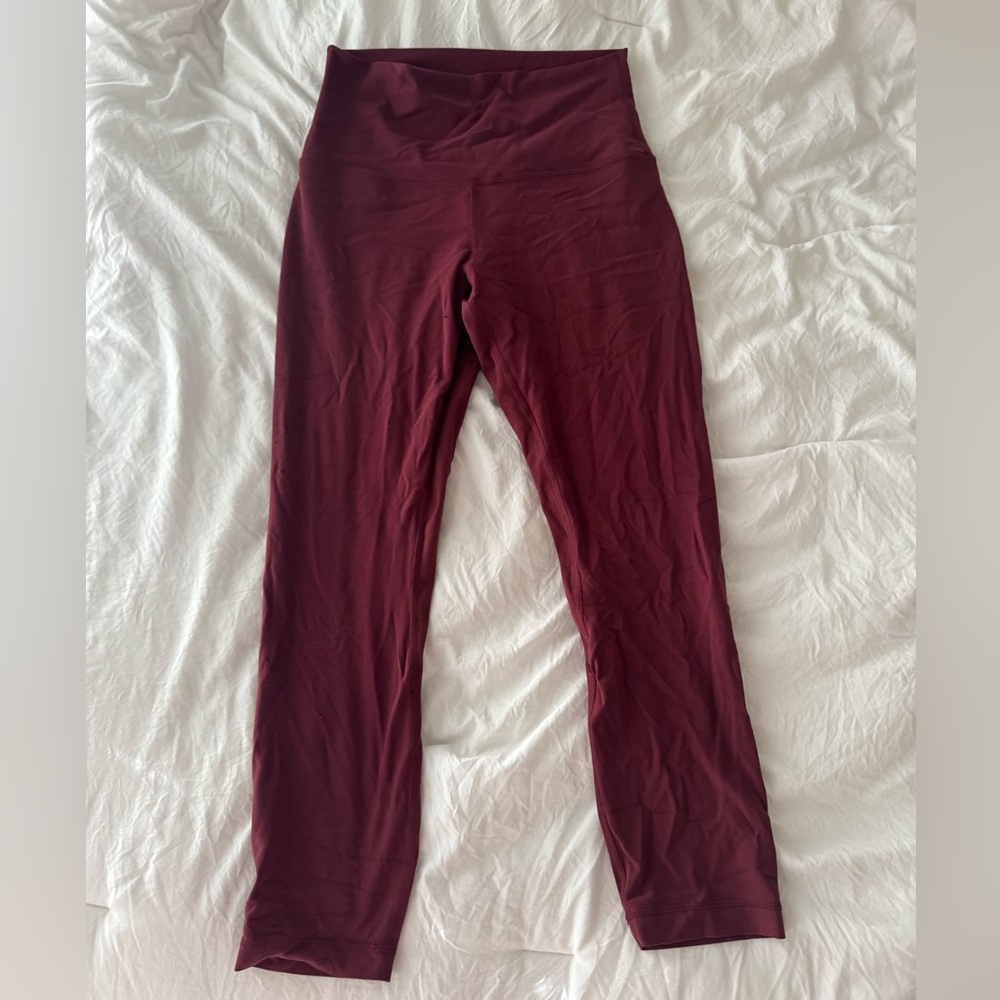Lululemon Athletica Burgundy Leggings 23”